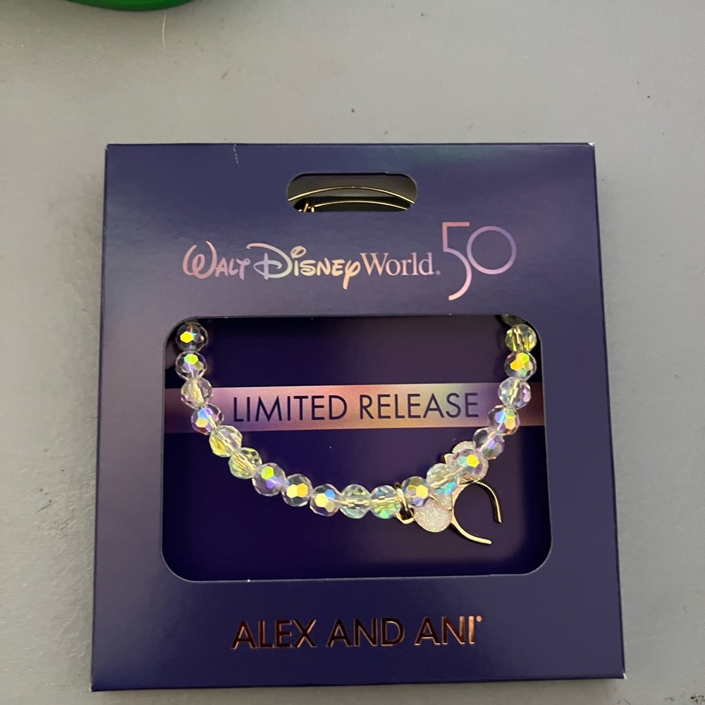 COPY - COPY - NEW Alex and Ani ~ Minnie Mouse Ears Bangle~Walt Disney World 50t…